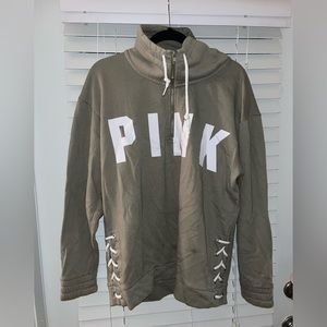 Vs pink bottle neck 1/2 zip